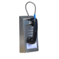 Cabo de aço inoxidável Out-the-Top telefone de prisão pesada para todos os tipos de uso público